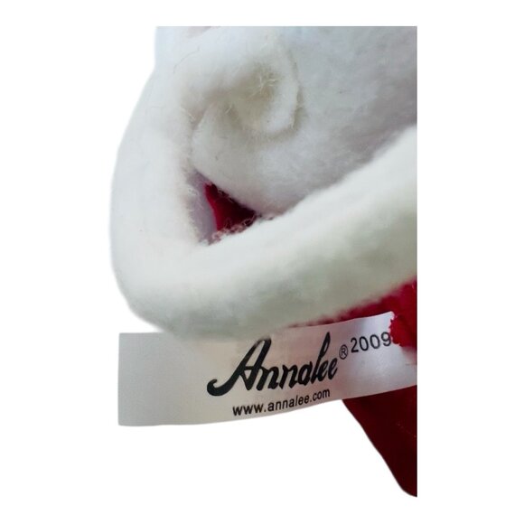 Annalee Dolls Valentine Girl Mouse 6" Poseable Plush Tags Handmade White Red - Picture 9 of 10